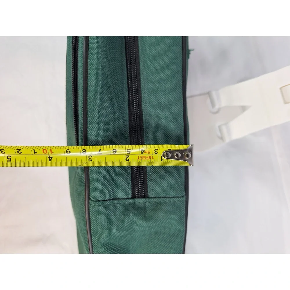 Nikon Camera lens Bag Green Canvas Black Trim Shoulder Strap Vintage‎ Case